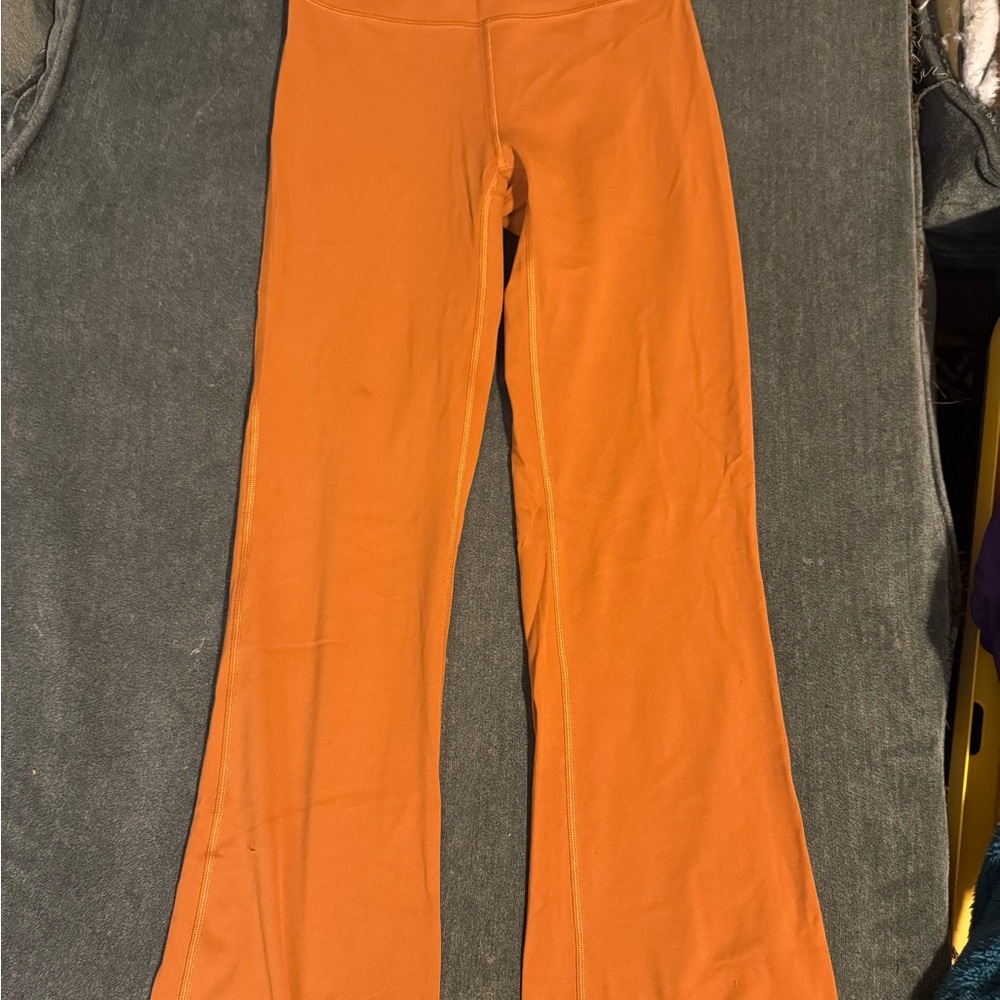 lululemon athletica Burnt Orange Flare Leggings